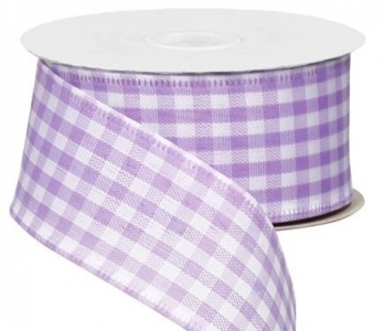 #9 Wired Lavender Gingham
1.5" x 50yd!
