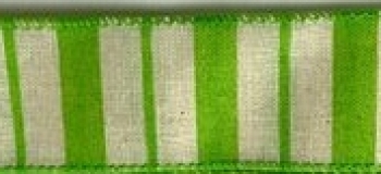 #9 Wired Lime Varied Stripes 
1.5" x 10yd