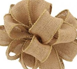 #9 Wired Natural Burlap 