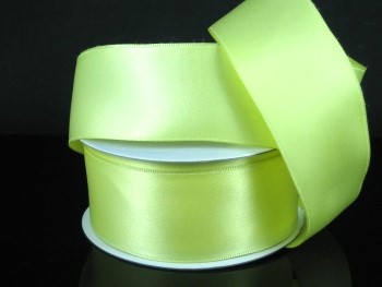 #9 Wired Yellow Double Face Satin 
1.5" x 25yd