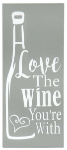 Wooden Love The Wine Sign
6" x 13.75"