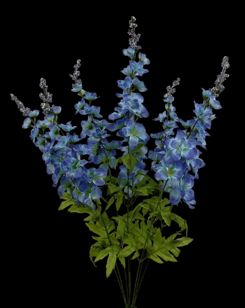 Blue Delphinium Bush x 8 
28"