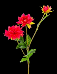 Hot Pink Real Touch Dahlia Spray x 3
23"