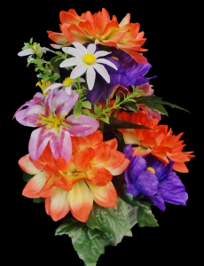 Mixed Dahlia Poppy Lily x 12
21"