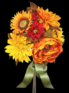 Mixed Peony Dahlia Sunflower Bouquet x 6
16"