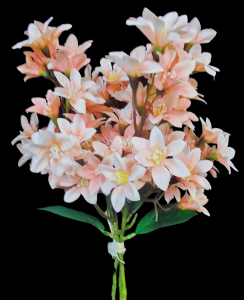 Peach Mini Cluster Flower Bundle x 3 
18"