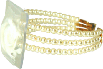 Pearl Elegance Ivory Wristlet