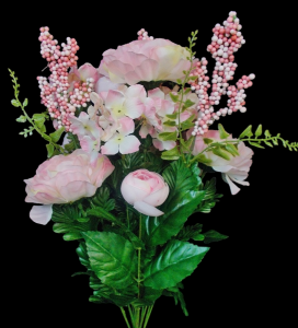 Pink Mixed Camellia Hydrangea x 14 
21"
