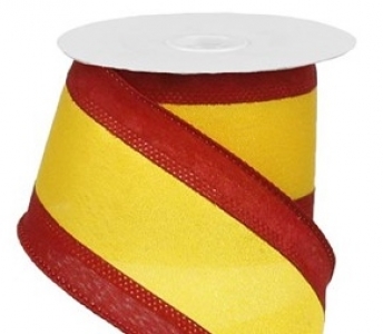 #40 Wired Red/Gold Sports Ribbon 
2.5" x 10yd