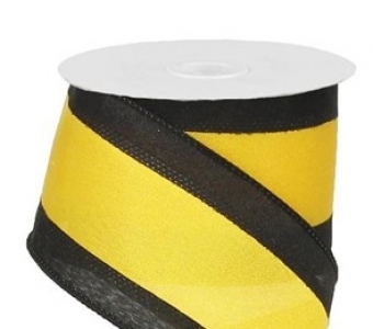 #40 Wired Black/Yellow Sports Ribbon 
