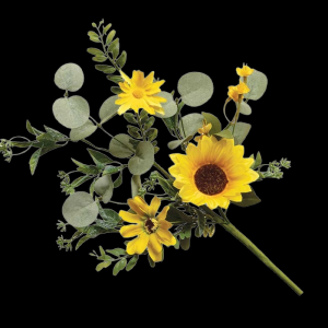 Sunflower Daisy Eucalyptus Pick
18"