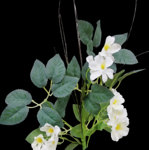 White Flower Pick 
18"