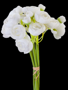 White Mini Ranunculus Bundle x 6
11"