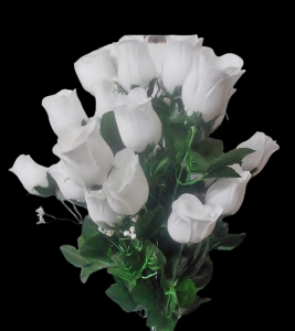 White Rose Bud x 24 
24"