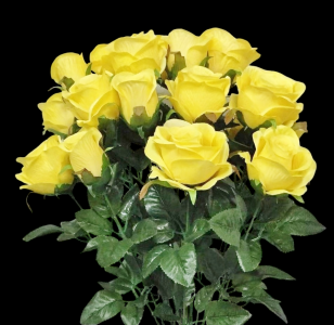 Yellow Rose Rose Bud Mix x 18 
22"