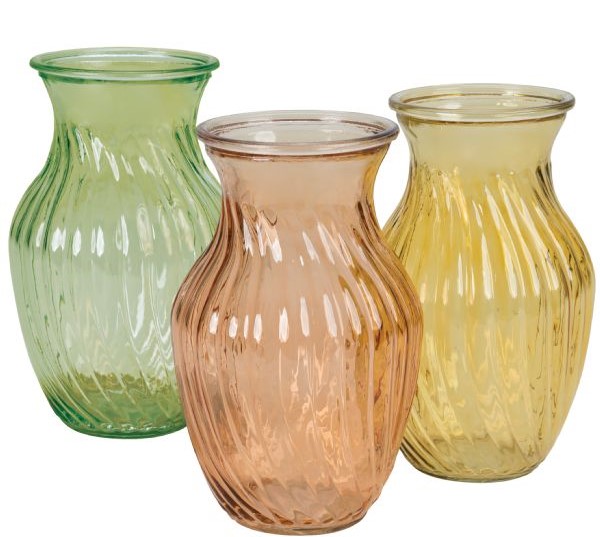 Dandelion Color Vase Assortment S/12 
4" x 8" 7-793GLS/1DDL
