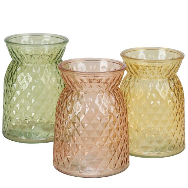 Dandelion Color Diamond Vase Assortment S/12
4" x 6" 7-747GLS/11DDL