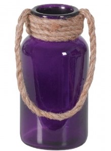 Purple Vase with Rope Handle S/12
2.25" x 6.25" 7-977GLS/1PPL