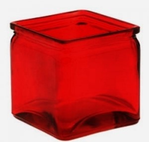Ruby Red Cube with Lip S/12
4.75" G012 Hand Wash Only!