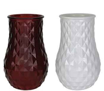 Red & White Naomi Vase S/6
4" x 9.5" GV265