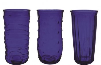 Cobalt Blue Rose Vase Assortment S/12
3.75" x 8.5" 4072