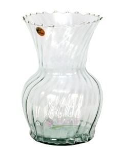 Recycled Glass Optic Rio Vase S/6
5.5" x 9" 3002SCLR