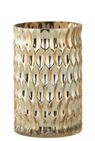 Gold Dimpled Cylinder Vase
5" x 8"