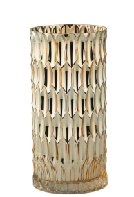 Gold Dimpled Cylinder Vase
5.5" x 12"
