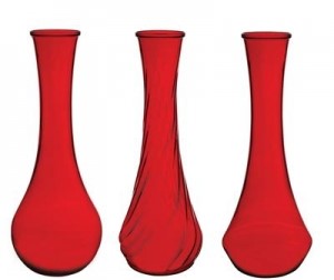 Ruby Red #98 Bud Vase Assortment S/18
1.75" x 9"