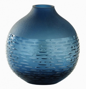 Blue Frosted Ball Vase
6" x 6", 1.75" Opening