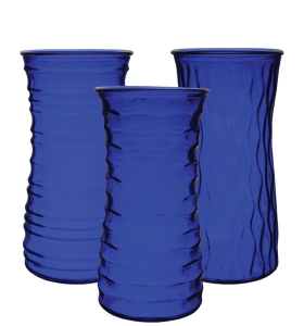 Cobalt Blue Rose Vase S/12
4"x 9.75" 973 COB 