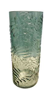 Green Leaf Embossed Cylinder Vase
4.5" x 11.5"