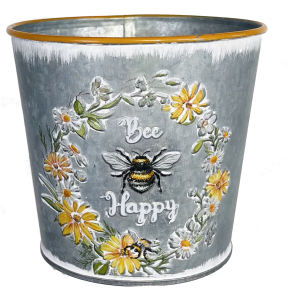 Metal Bee Happy Pot Cover
2 izes 