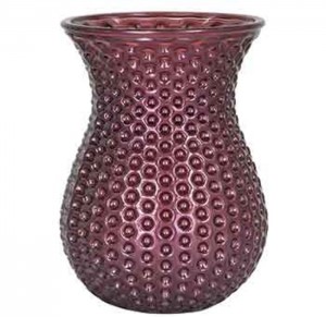 Plum Pearlized Kendra Vase  S/12
5" x 8" G1284