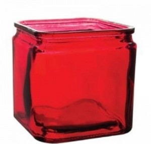 Ruby Red Cube with Lip S/12
4" 3059