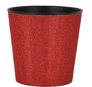 Red Glitter Plastic Pot
5"