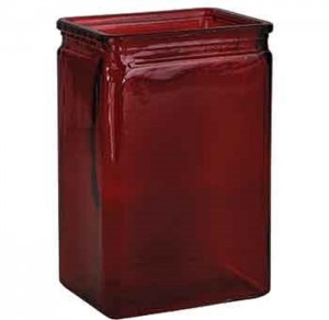 Ruby Red Rectangular Vase S/12
3" x 4" x 6" G8713