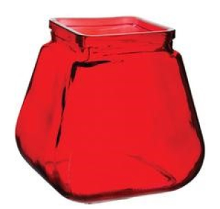 Ruby Red Square Posy Vase S/12
3" x 5.5" 3276