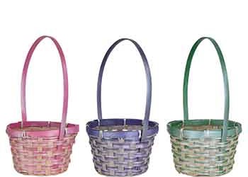 Pearlized Design Basket with Liner S/3
3 Sizes