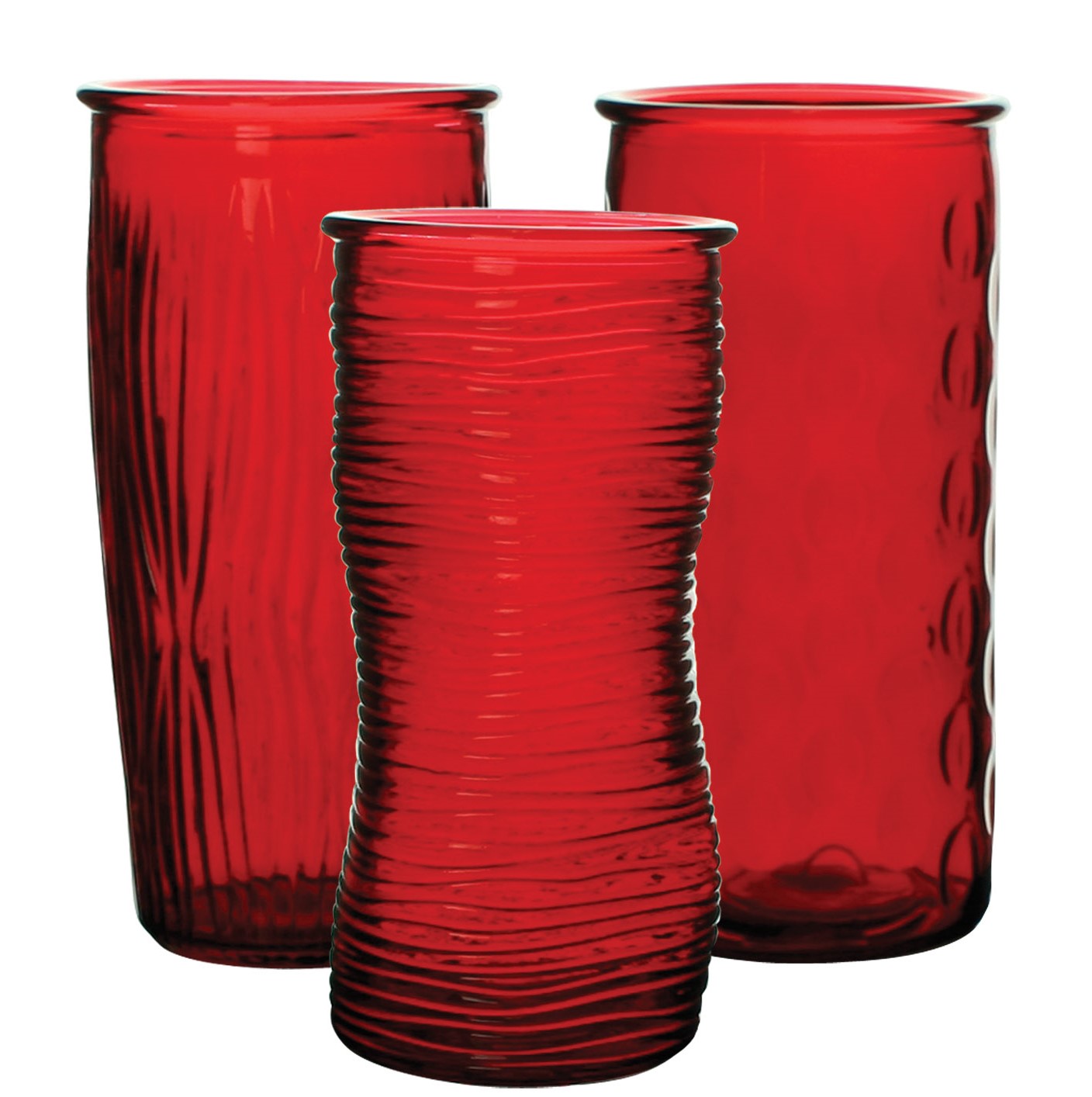 Ruby Red Rose Vase Assortment S/12
4" x 9.75" 