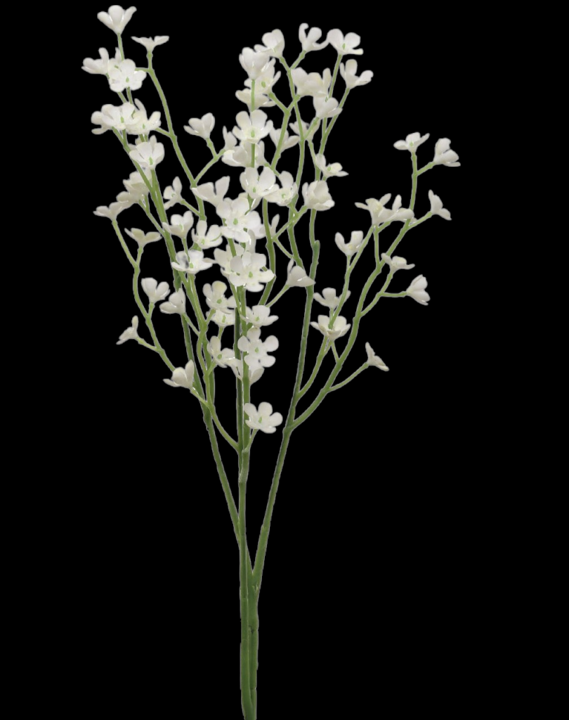 White Mini Flower Spray x 3 S/6
23"