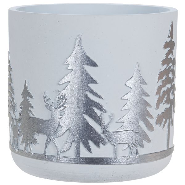 Concrete Winter Wonderland Planter 
6.5" Opening 96743