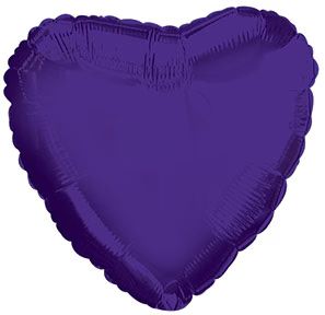 Purple Heart Mylar 18" 4845.HRTPU