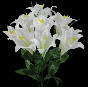 Easter Lily x 9  22", 5" Blooms 68692